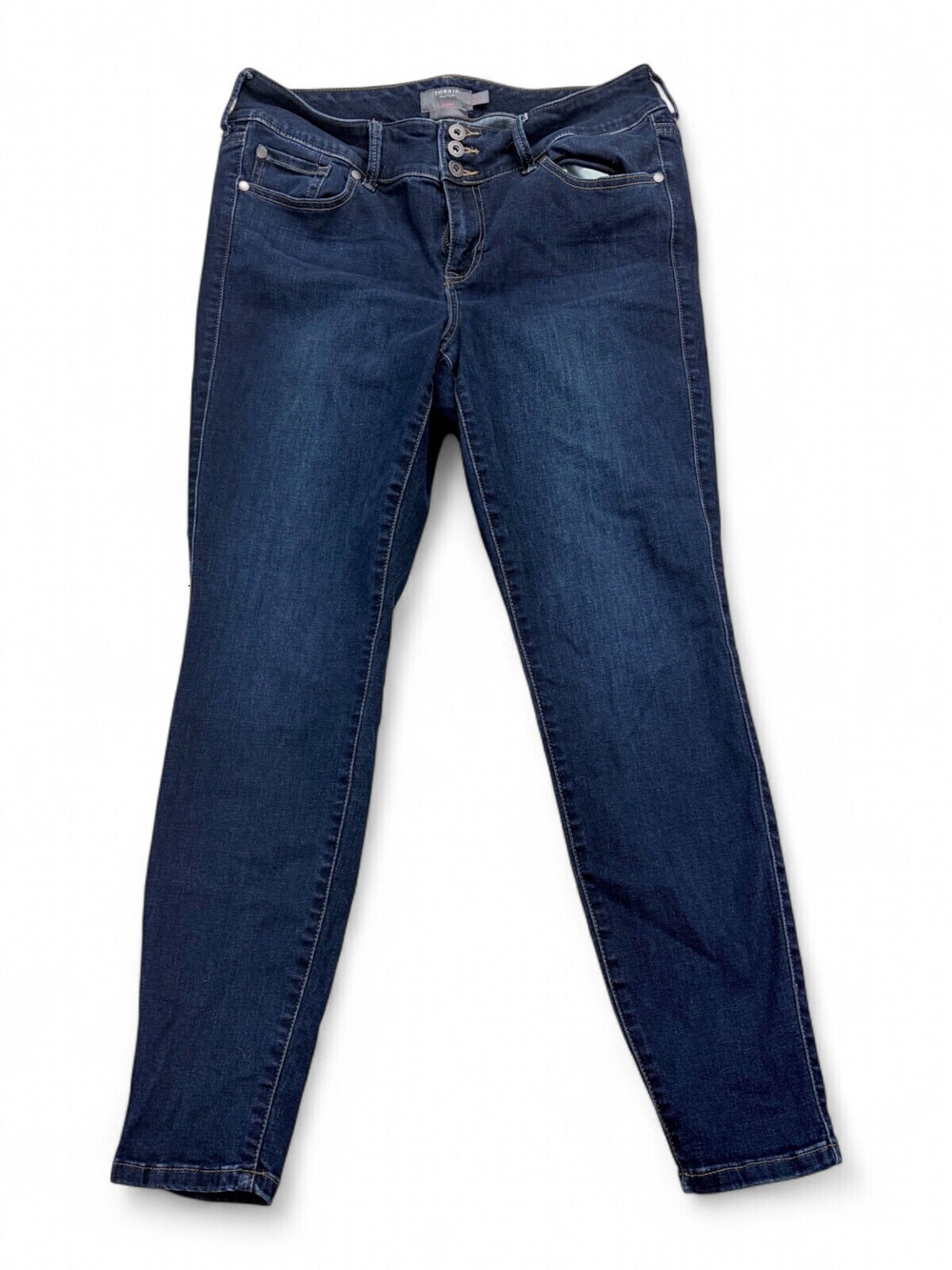 Torrid Super Soft Dark Wash Jeggings Plus Size 14R Skinny Leg Denim Blue Jeans
